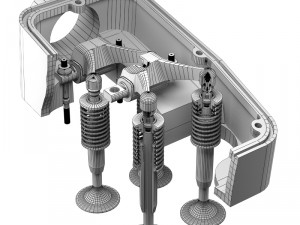 valve gear Model 3D