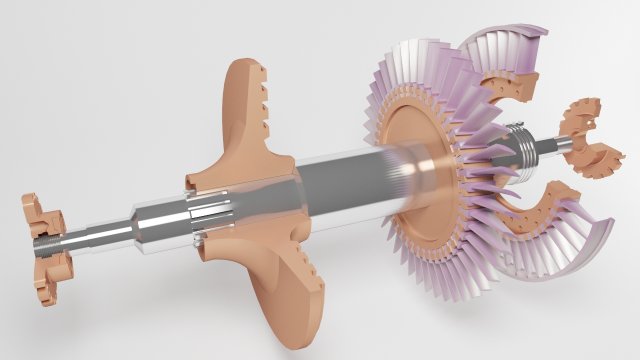 turbocompressor 3D 모델 .c4d .max .obj .3ds .fbx .stl .blend 