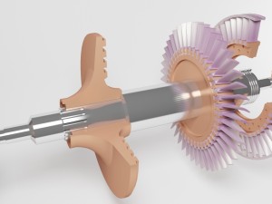 turbocompressor 3D-Modell