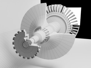 turbocompressor 3D 모델