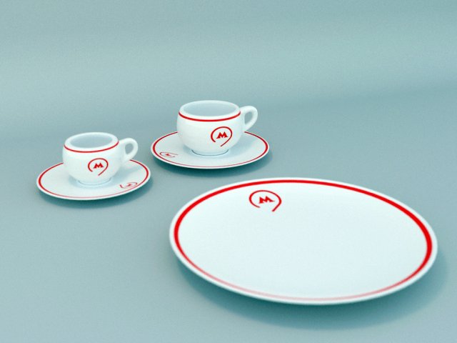 crockery 3D मॉडल .c4d .max .obj .3ds .fbx .stl .blend