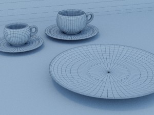 crockery 3D मॉडल