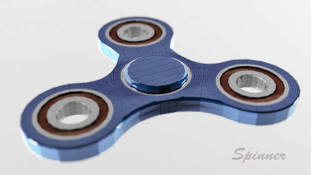 spiner Model 3D .c4d .max .obj .3ds .fbx .stl .blend 