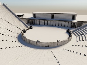 greek theatre Modello 3D