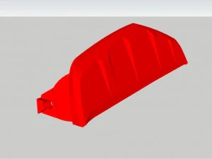 defletor acess&oacute;rio para motocicleta bmw 1200 Modelo de Impressão 3D