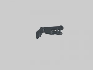 low poly shotremington 870 3D Model