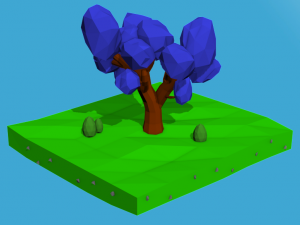 low poly tree pack Model 3D