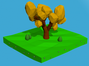low poly tree pack Model 3D