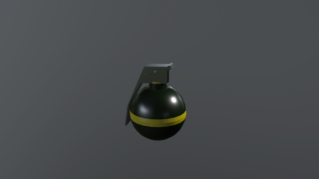 frag grenade 3D-Modell .c4d .max .obj .3ds .fbx .stl .blend 