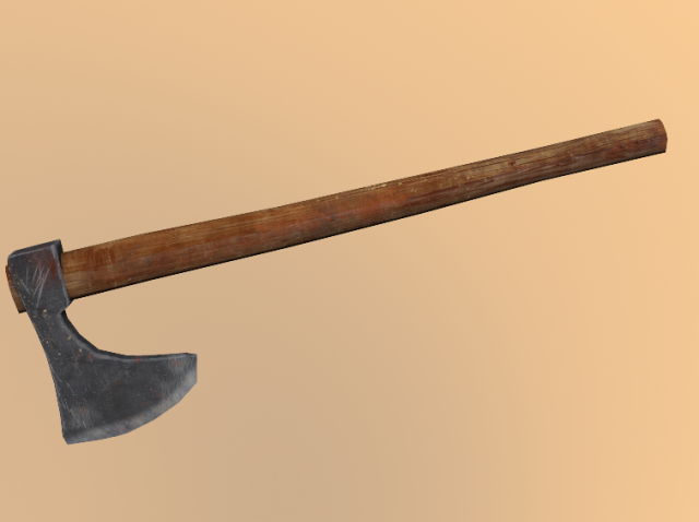 chopping axe Modelo 3D .c4d .max .obj .3ds .fbx .stl .blend 