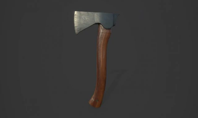 hatchet 3D Model .c4d .max .obj .3ds .fbx .stl .blend