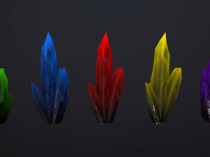 crystals pack 2 Modelo 3D