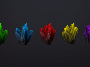crystals pack 2 Modelo 3D