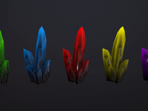 crystals pack 2 Modelo 3D