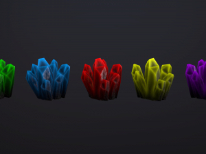 crystals pack 2 Modelo 3D