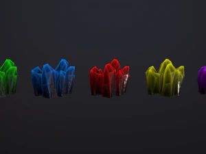crystals pack 2 3D Model