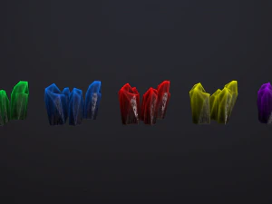 crystals pack 2 3D Model