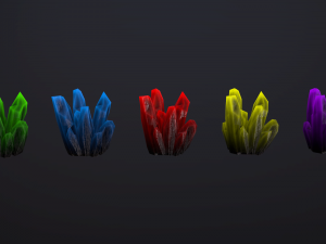 crystals pack 2 Modelo 3D