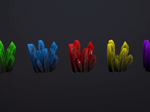 crystals pack 2 Modelo 3D
