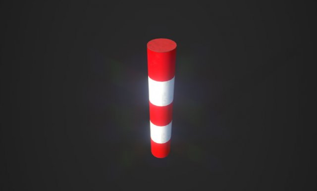 bollard 3D Model .c4d .max .obj .3ds .fbx .stl .blend 