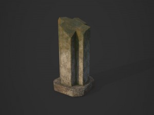 ancient pillars 3D Model