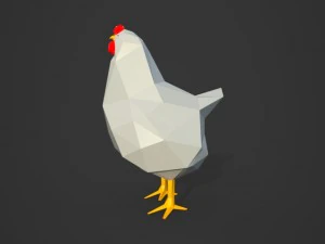 ayam poli rendah Model 3D