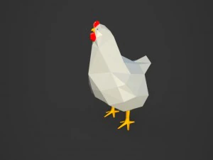 ayam poli rendah Model 3D