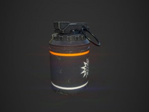 flashbang Modello 3D