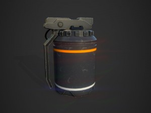 flashbang Modello 3D