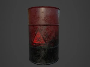 metalen vat 3D Model