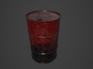 metal barrel 3D 모델