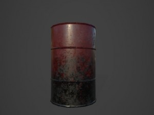 metal barrel 3D 모델