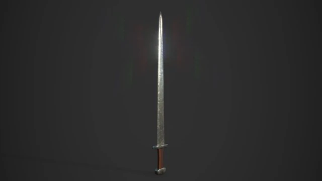 knight sword 3D Model .c4d .max .obj .3ds .fbx .stl .blend 