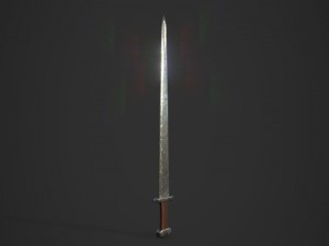 knight sword Model 3D