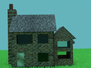simple english detatched house 3D-Modell