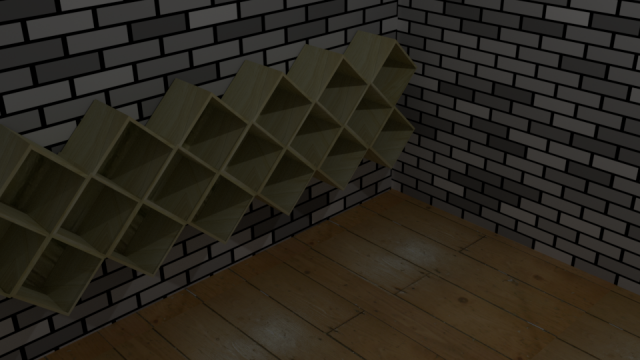 modern interlocking shelf 3D 模型 .c4d .max .obj .3ds .fbx .stl .blend 