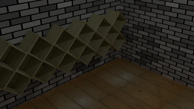 modern interlocking shelf 3D Model .c4d .max .obj .3ds .fbx .stl .blend