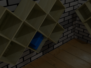modern interlocking shelf 3D 模型