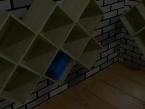 modern interlocking shelf 3D Model