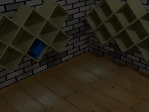 modern interlocking shelf 3D Model