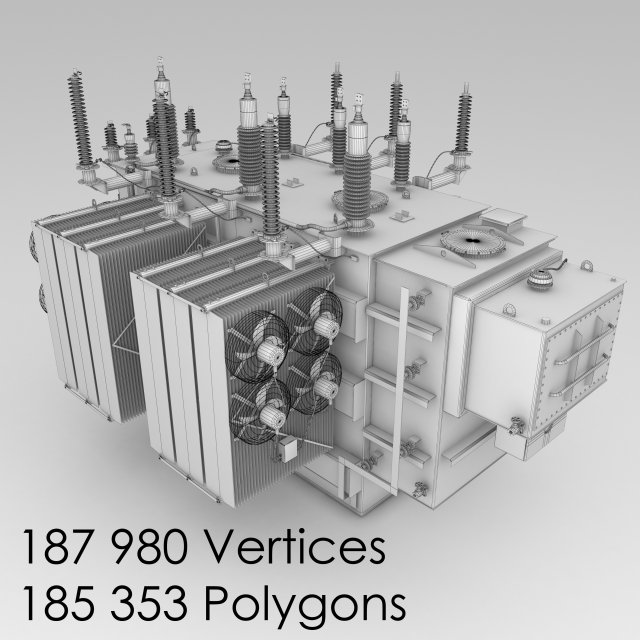 electrical substation pack Model 3D .c4d .max .obj .3ds .fbx .stl .blend 