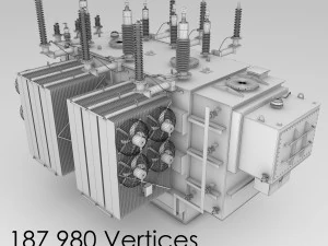 pakiet podstacji elektrycznej Model 3D