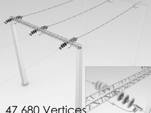 electrical substation pack 3D Model