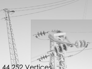 electrical substation pack Model 3D