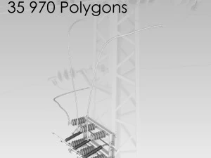 electrical substation pack 3D Model