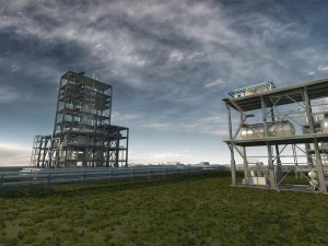 industrial factory environment pipeline 3D Model