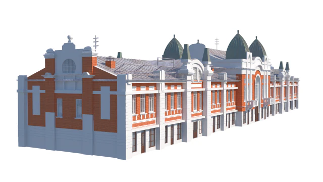 museum of local history 3D Model .c4d .max .obj .3ds .fbx .stl .blend 
