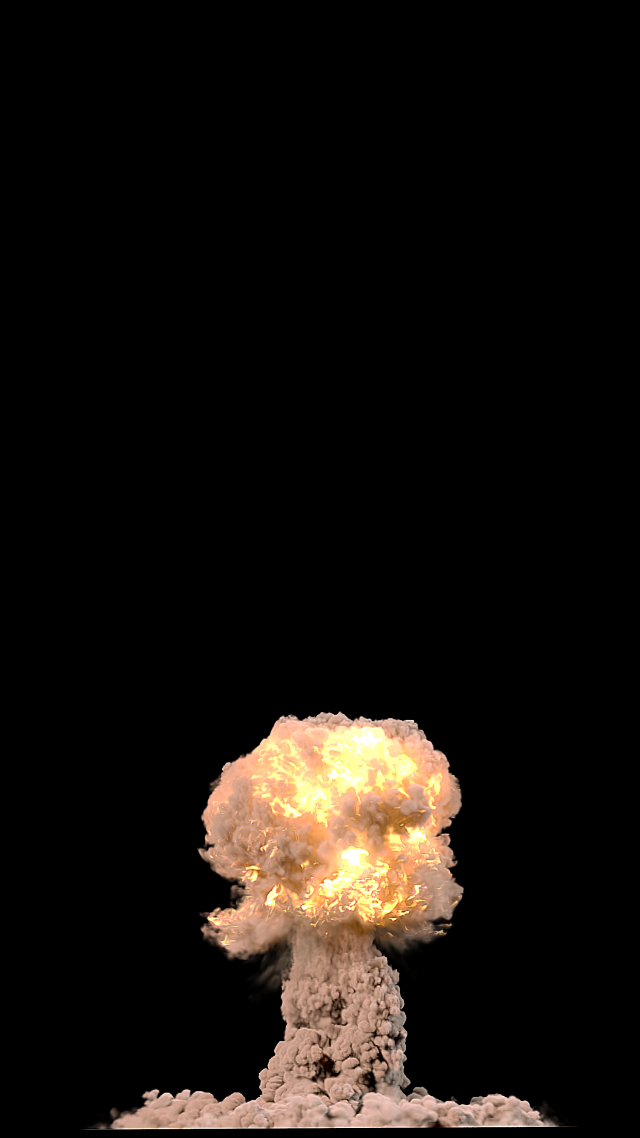 nuclear explosion phoenixfd Modelo 3D .c4d .max .obj .3ds .fbx .stl .blend