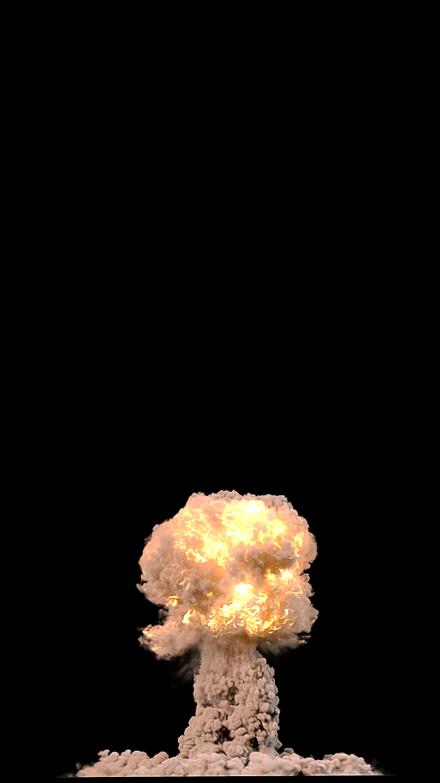 nuclear explosion phoenixfd 3D Model .c4d .max .obj .3ds .fbx .stl .blend 