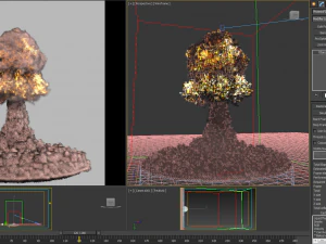 nuclear explosion phoenixfd 3D Model